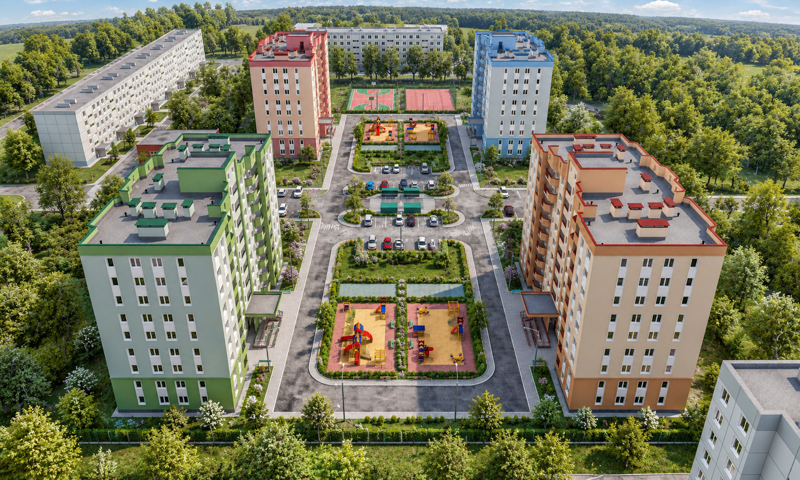Многоэтажная жилая застройка — фото 5 из 6